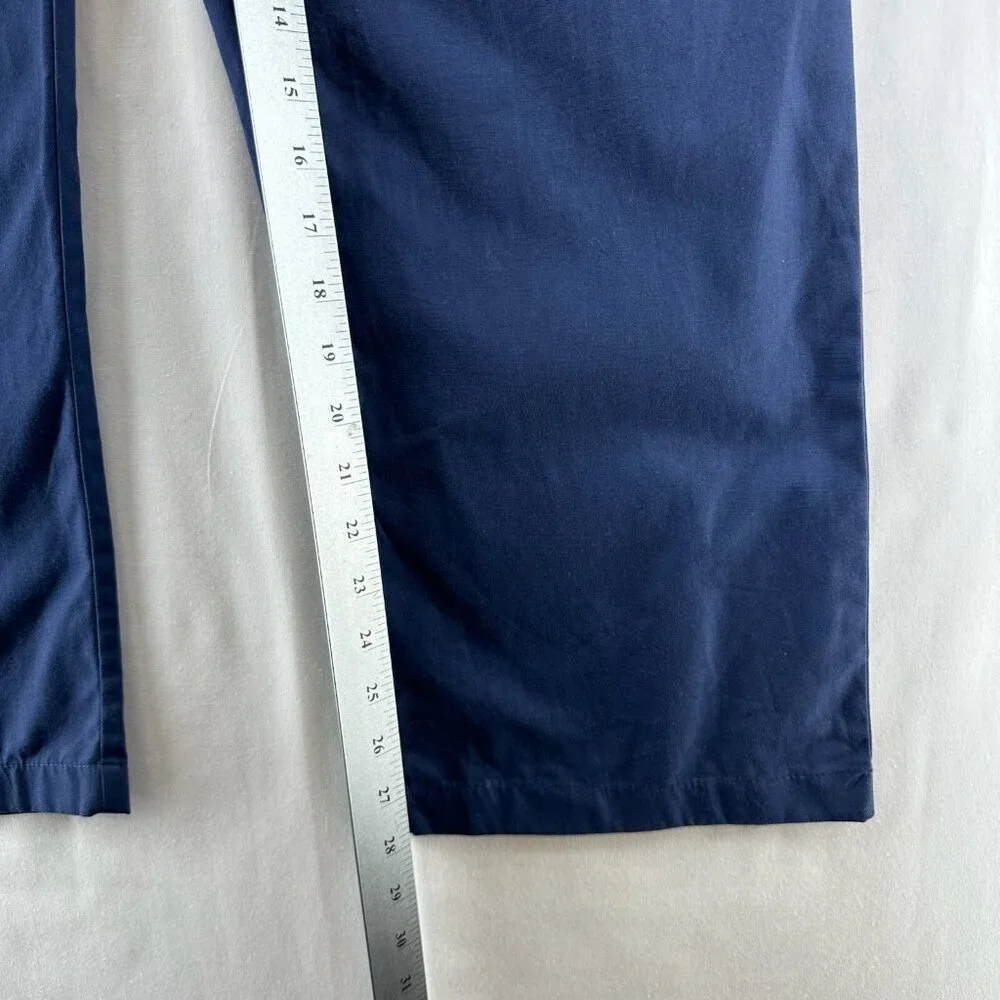 Landau Scrub Cargo Pants Men Sz S Short Elastic Waistband Pull On Workpants Blue